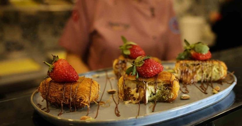 Bu da ‘Çikolatalı Kaymaklı Kadayıf Sarma’