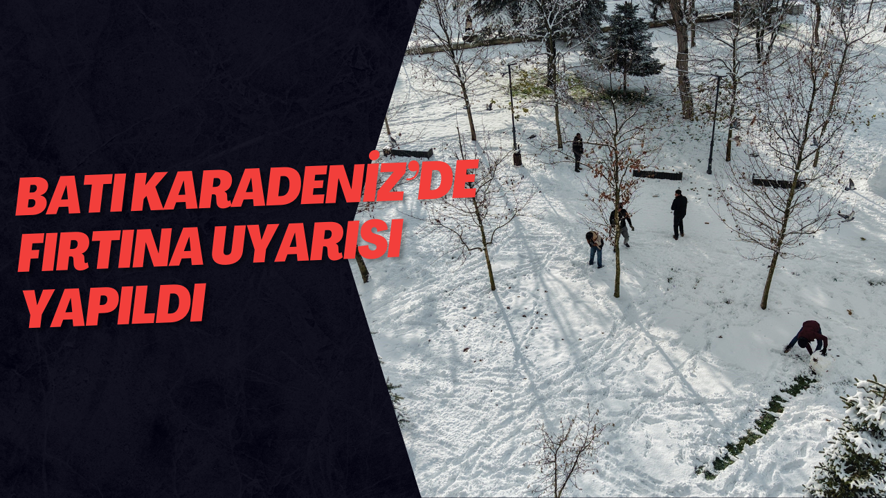Batı Karadeniz’de Fırtına Uyarısı Yapıldı