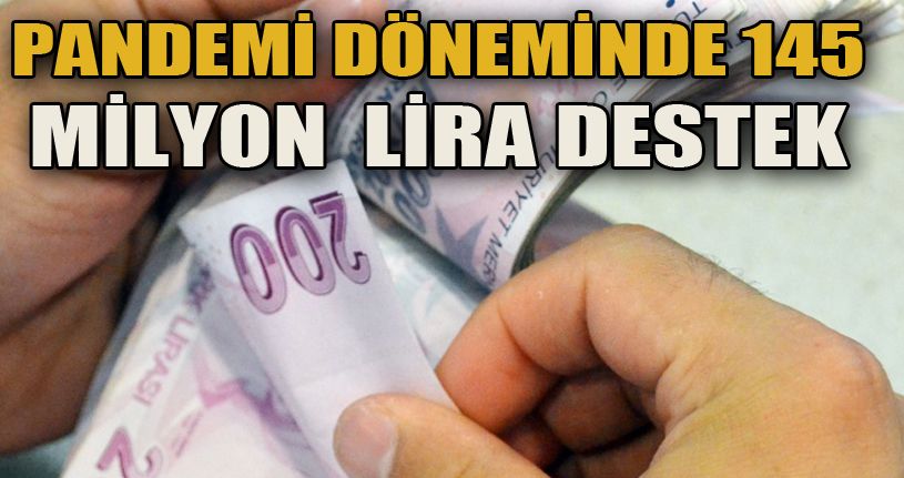 Düzcelilere 145 milyon lira destek verildi