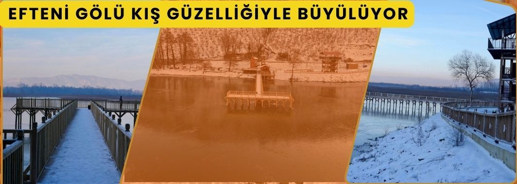 Efteni Gölü Kış Güzelliğiyle Büyülüyor