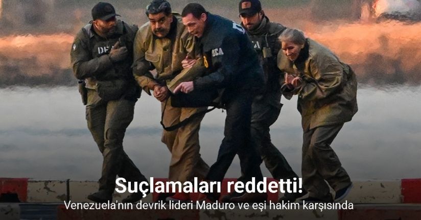 Venezuela'nın devrik lideri Maduro ve eşi hakim karşısında