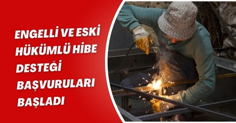 Engelli ve eski hükümlü hibe desteği başvuruları başladı