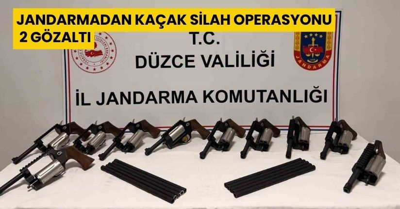 Jandarmadan kaçak silah operasyonu: 2 gözaltı