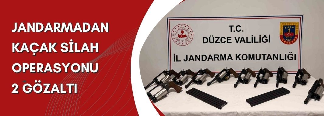 Jandarmadan kaçak silah operasyonu: 2 gözaltı