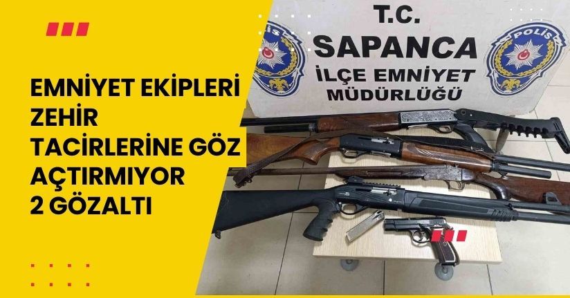 Emniyet ekipleri zehir tacirlerine göz açtırmıyor: 2 gözaltı