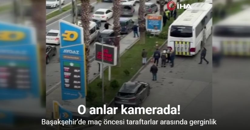 Başakşehir’de maç öncesi taraftarlar arasında gerginlik