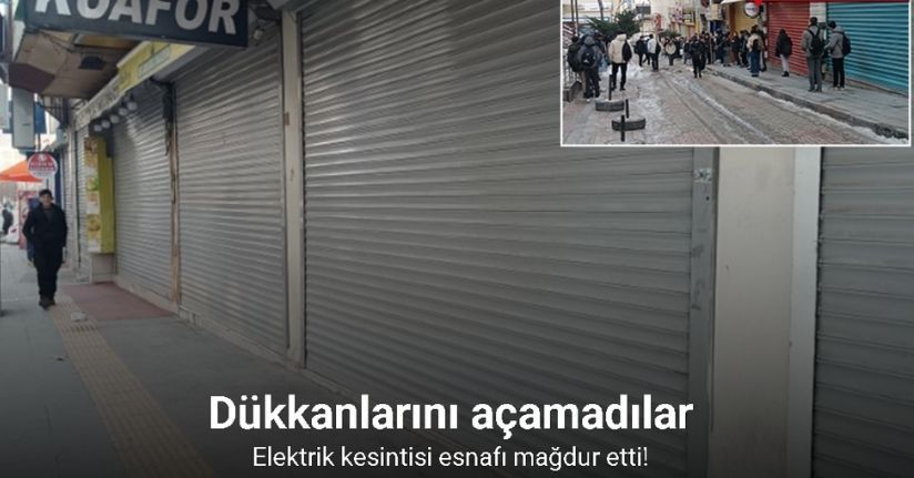 Van’da elektrik kesintisi esnafı mağdur etti