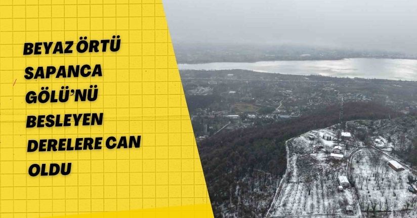 Beyaz örtü Sapanca Gölü’nü besleyen derelere can oldu