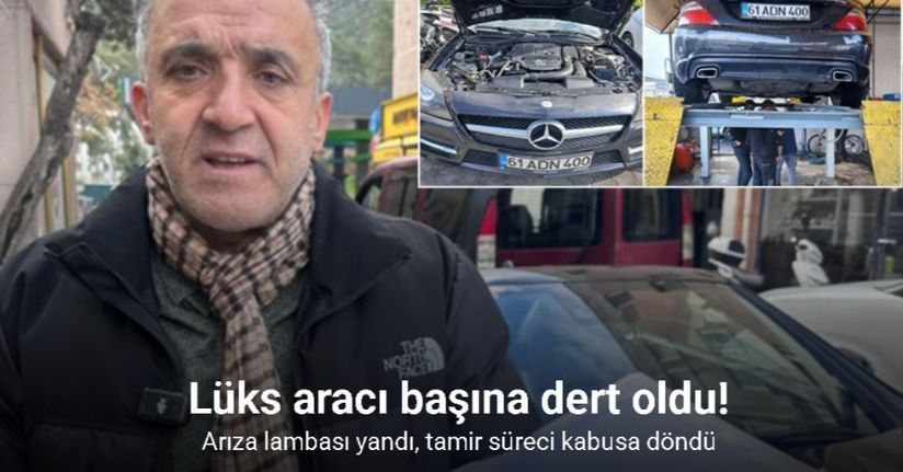 Lüks aracı başına dert oldu