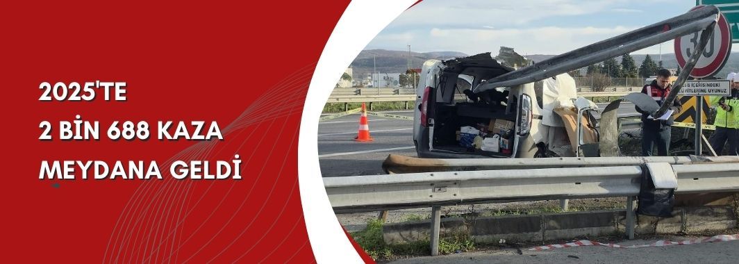 2025'te 2 Bin 688 Kaza Meydana Geldi
