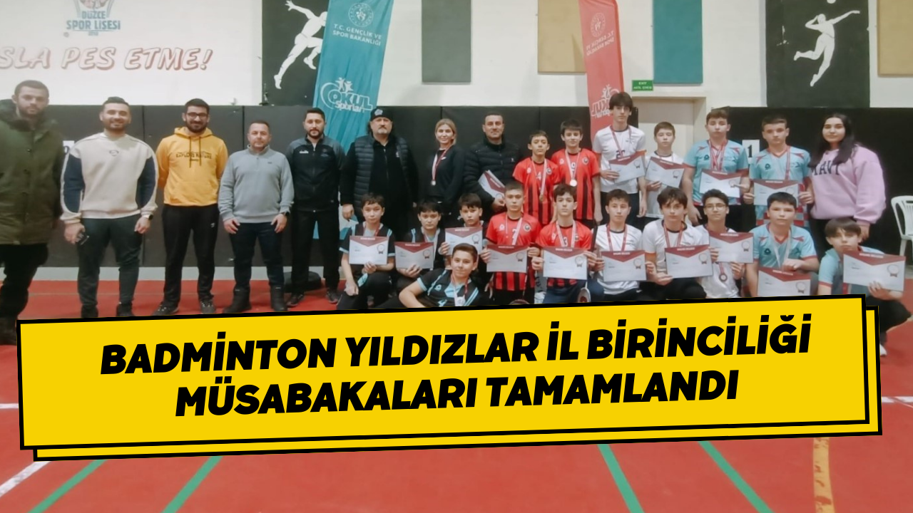 Badminton Yıldızlar İl Birinciliği Müsabakaları Tamamlandı