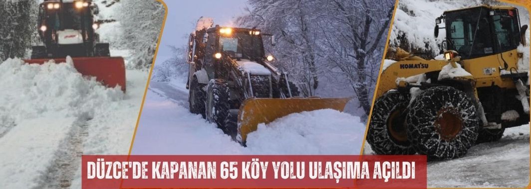 Kapanan 65 Köy Yolu Ulaşıma Açıldı