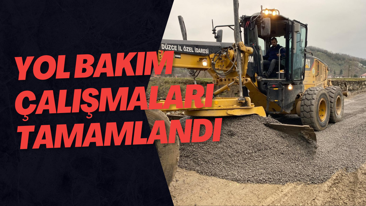 Yol Bakım Çalışmaları Tamamlandı