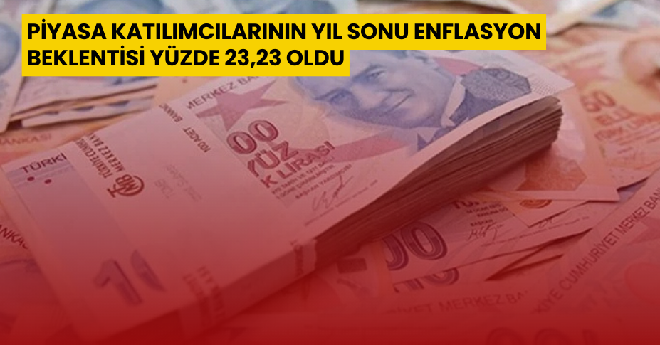 Piyasa katılımcılarının yıl sonu enflasyon beklentisi yüzde 23,23 oldu