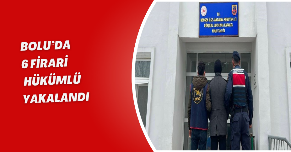Bolu’da 6 firari hükümlü yakalandı
