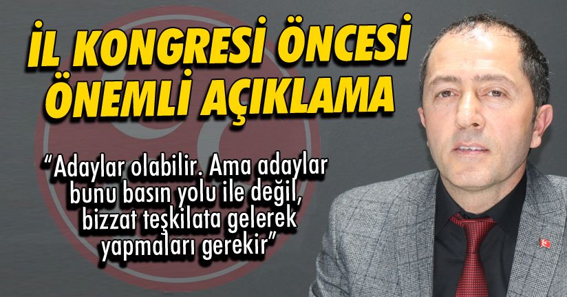 MHP İl Başkanı İlhami Caboğlu’ndan Önemli Açıklama