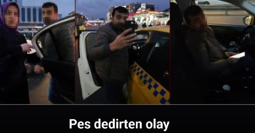 Taksici trafiği yoğun buldu, aldığı yolcuyu tekrar indirdi
