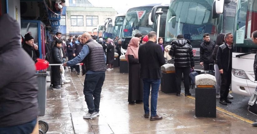  15 Temmuz Demokrasi Otogarı'nda yarıyıl tatili yoğunluğu