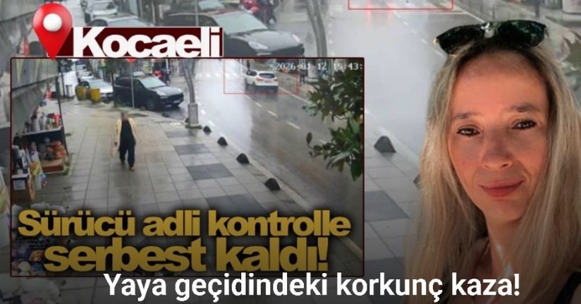 Yaya geçidinde otomobilin çarptığı kadın yaşam mücadelesi veriyor
