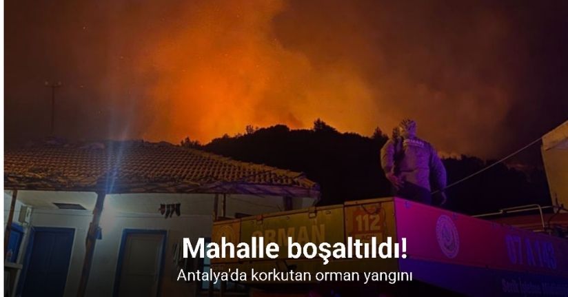 Antalya’da evleri tehdit eden orman yangını kontrol altına alındı