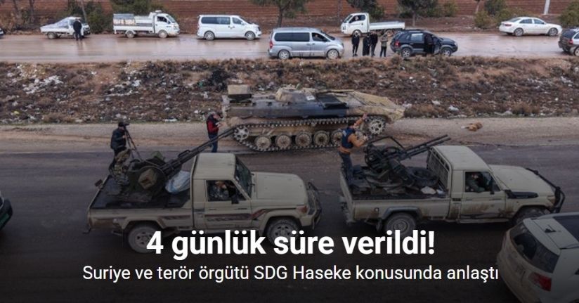 Suriye ve terör örgütü SDG Haseke konusunda anlaştı