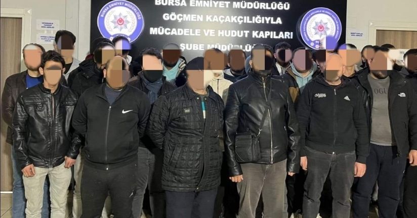 Kaçak yabancı uyruklu şahısların çalıştırıldığı iş yerine operasyon : 46 göçmen yakalandı