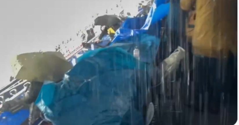 Camp Nou’da Sağanak ve Dolu Kaosu: Basın Tribünü Sular Altında Kaldı