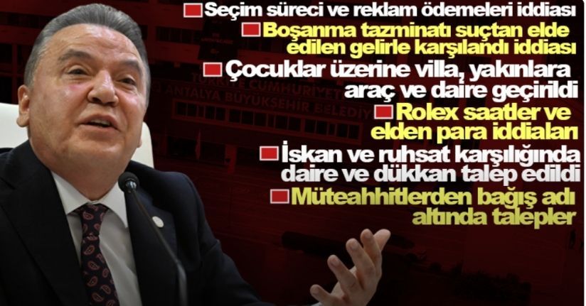 Antalya Büyükşehir Belediyesi soruşturmasında 702 sayfalık iddianame