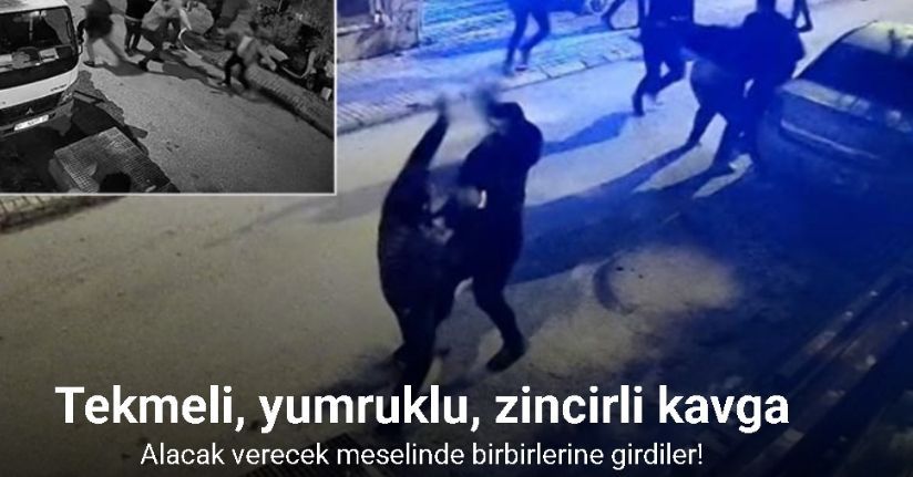 Alacak verecek meselinden birbirlerine girdiler, adliyeye sargılar içinde sevk edildiler