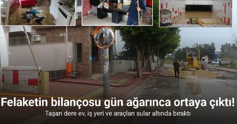 Antalya’da felaketin bilançosu gün ağarınca ortaya çıktı