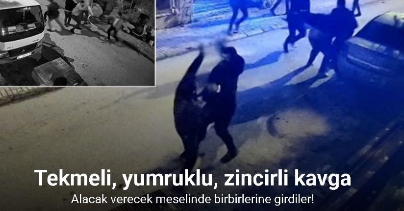 Alacak verecek meselinden birbirlerine girdiler, adliyeye sargılar içinde sevk edildiler