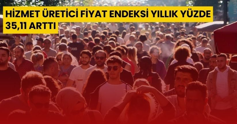 Hizmet üretici fiyat endeksi yıllık yüzde 35,11 arttı