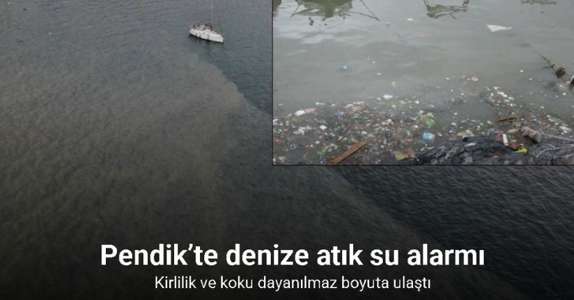 Pendik’te denize atık su alarmı: Kirlilik ve koku dayanılmaz boyuta ulaştı