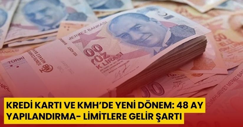 Kredi kartı ve KMH’de yeni dönem: 48 ay yapılandırma, limitlere gelir şartı