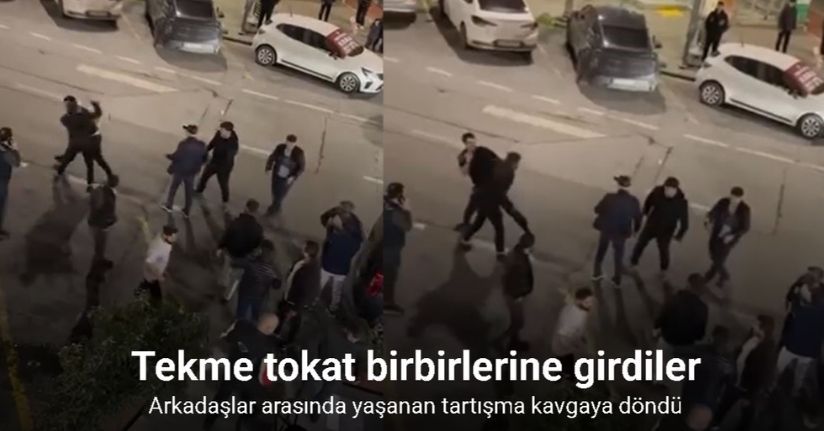 Beylikdüzü’nde tekme tokat kavga kameraya yansıdı