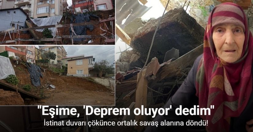 İstinat duvarı çökünce ortalık savaş alanına döndü
