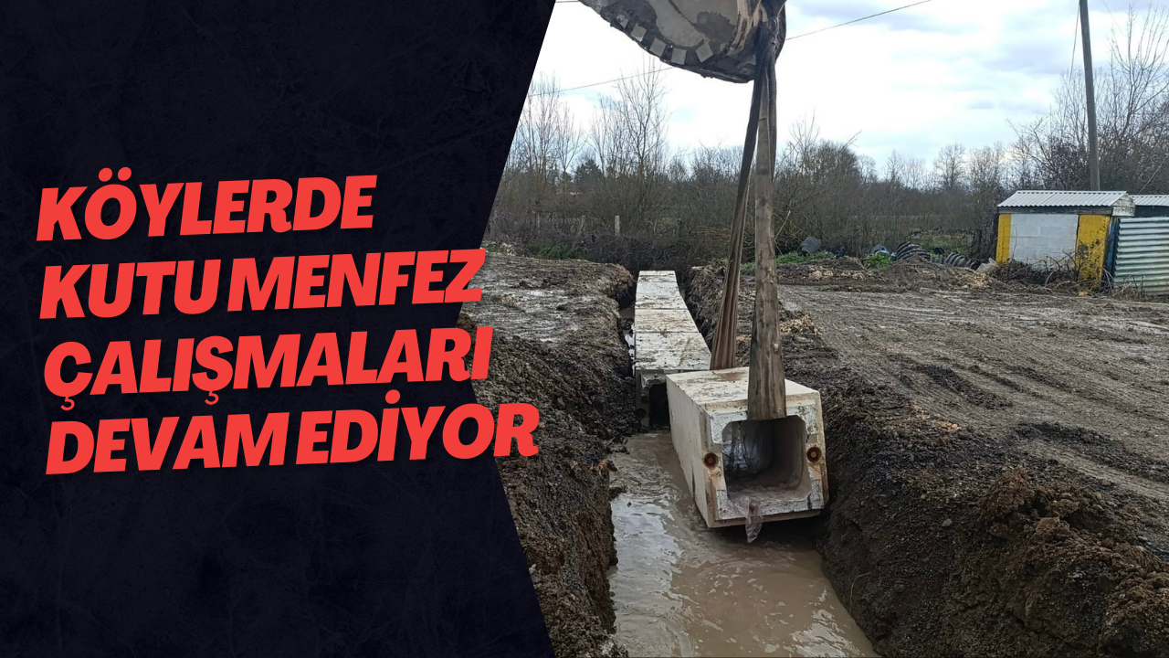 Köylerde Kutu Menfez Çalışmaları Devam Ediyor
