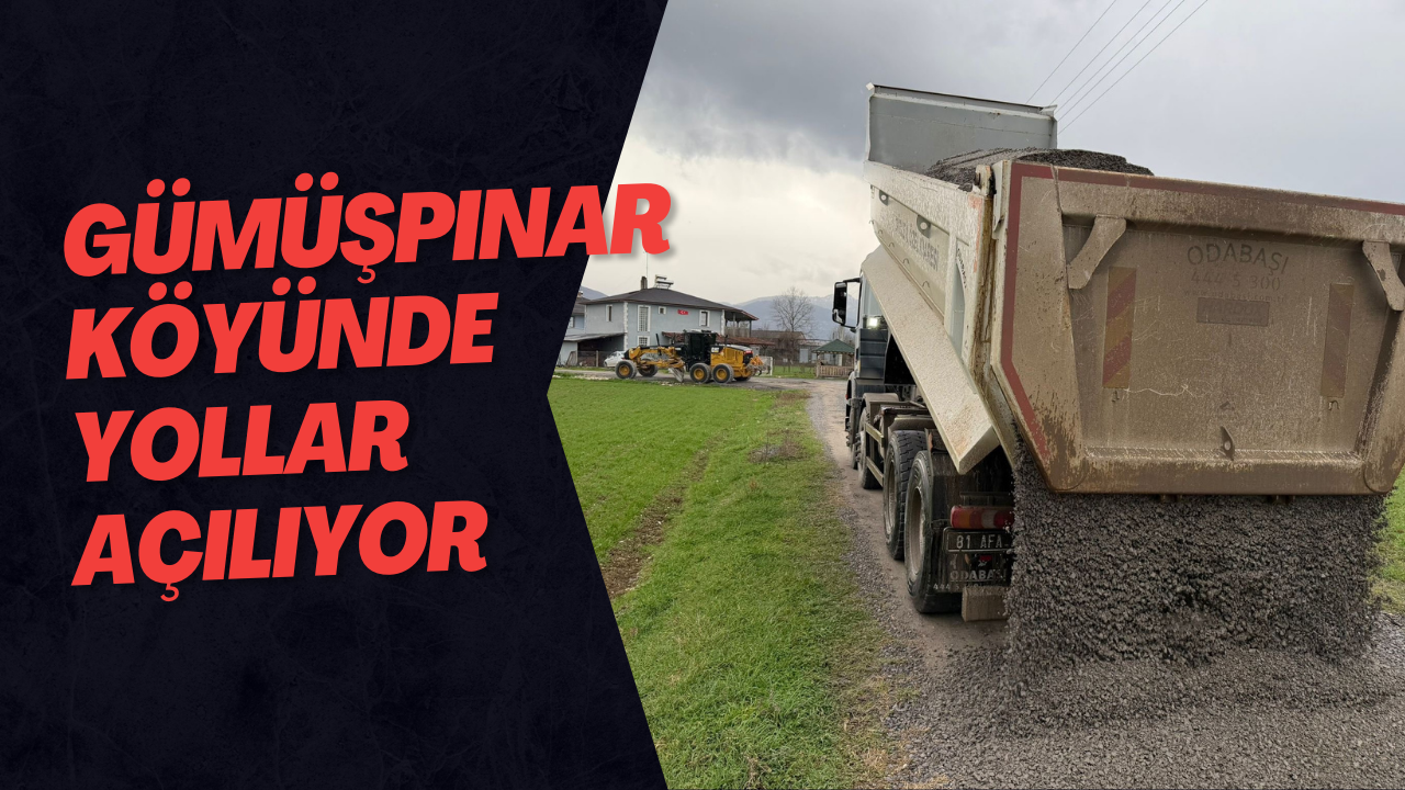 Gümüşpınar Köyünde Yollar Açılıyor