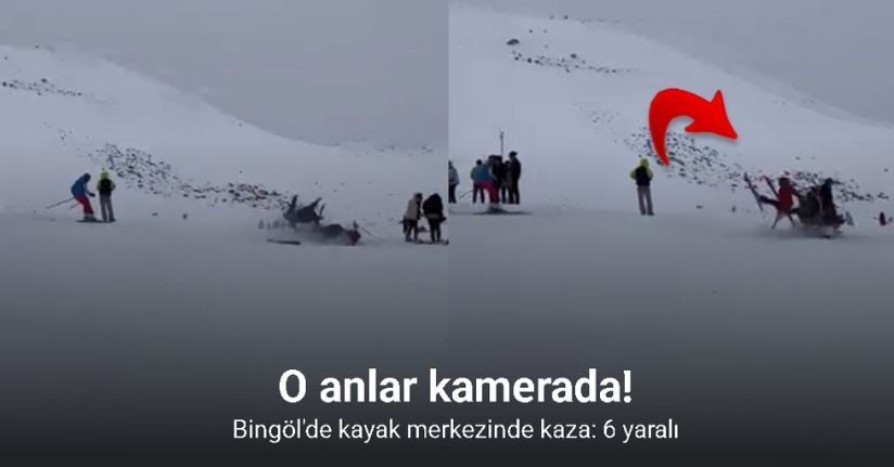 Kayak merkezinde kaza: 6 yaralı