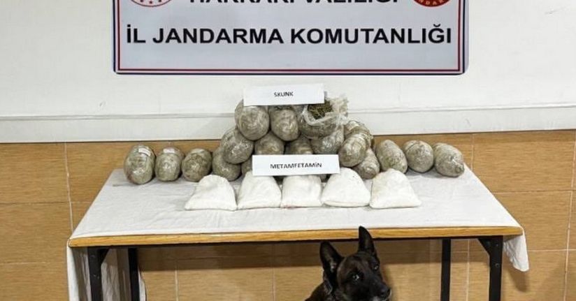 Hakkari’de 22 kilo uyuşturucu ele geçirildi