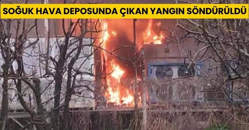 Soğuk hava deposunda çıkan yangın söndürüldü