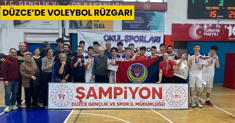 Düzce’de voleybol rüzgarı