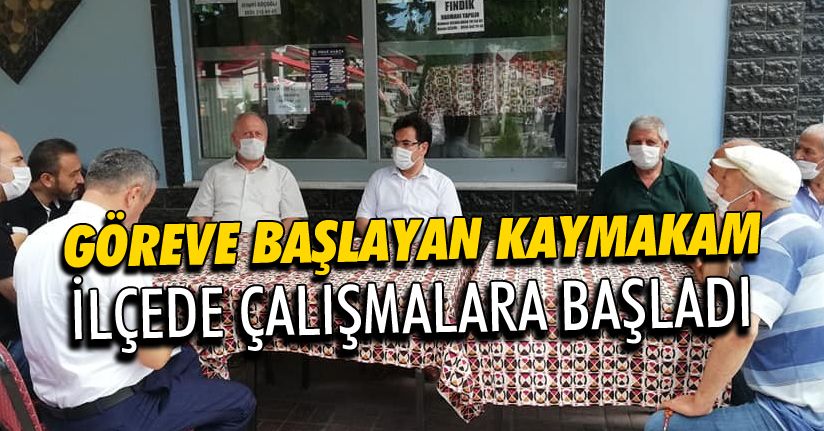 Kaymakam esnaf ziyareti yaptı