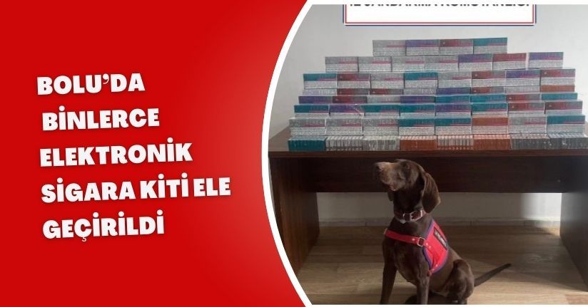 Bolu’da binlerce elektronik sigara kiti ele geçirildi