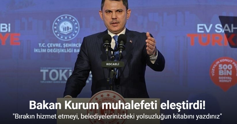 Kocaeli’de 10 bin 340 sosyal konutun kura çekimi Bakan Kurum’un katılımıyla yapıldı