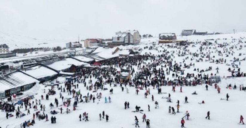 Erciyes'te hafta sonu yoğunluğu
