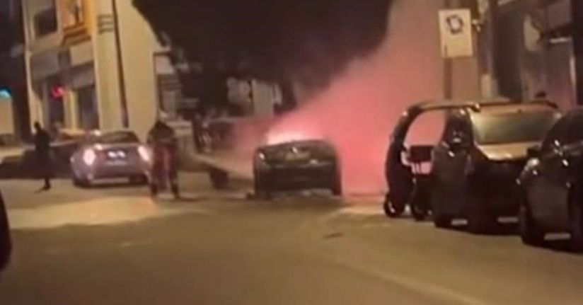 Çanakkale’de yanan araç bomba gibi patladı