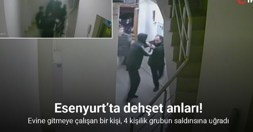 Esenyurt’ta saldırıp para istedikleri adam apartmana sığındı