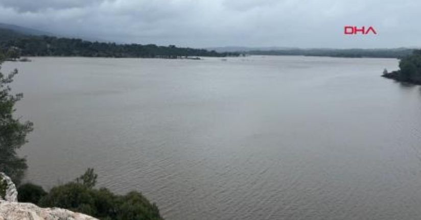 Bodrum'a su sağlayan Geyik Barajı yüzde 100 doluluğa ulaştı