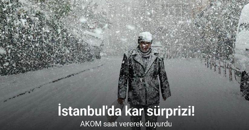 İstanbul’da kar yağışı başladı